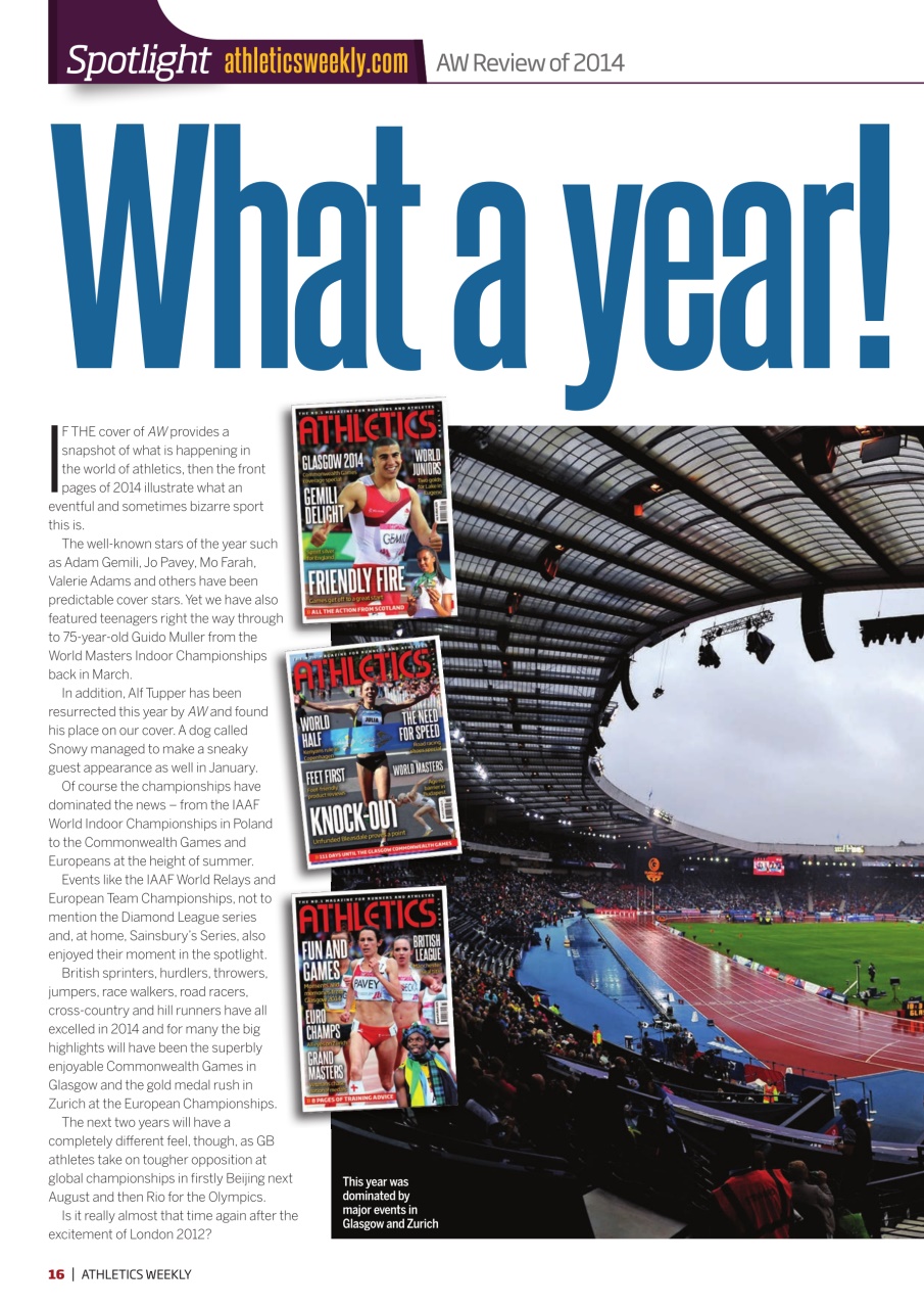 AW – Athletics Weekly Magazine Preview Pages