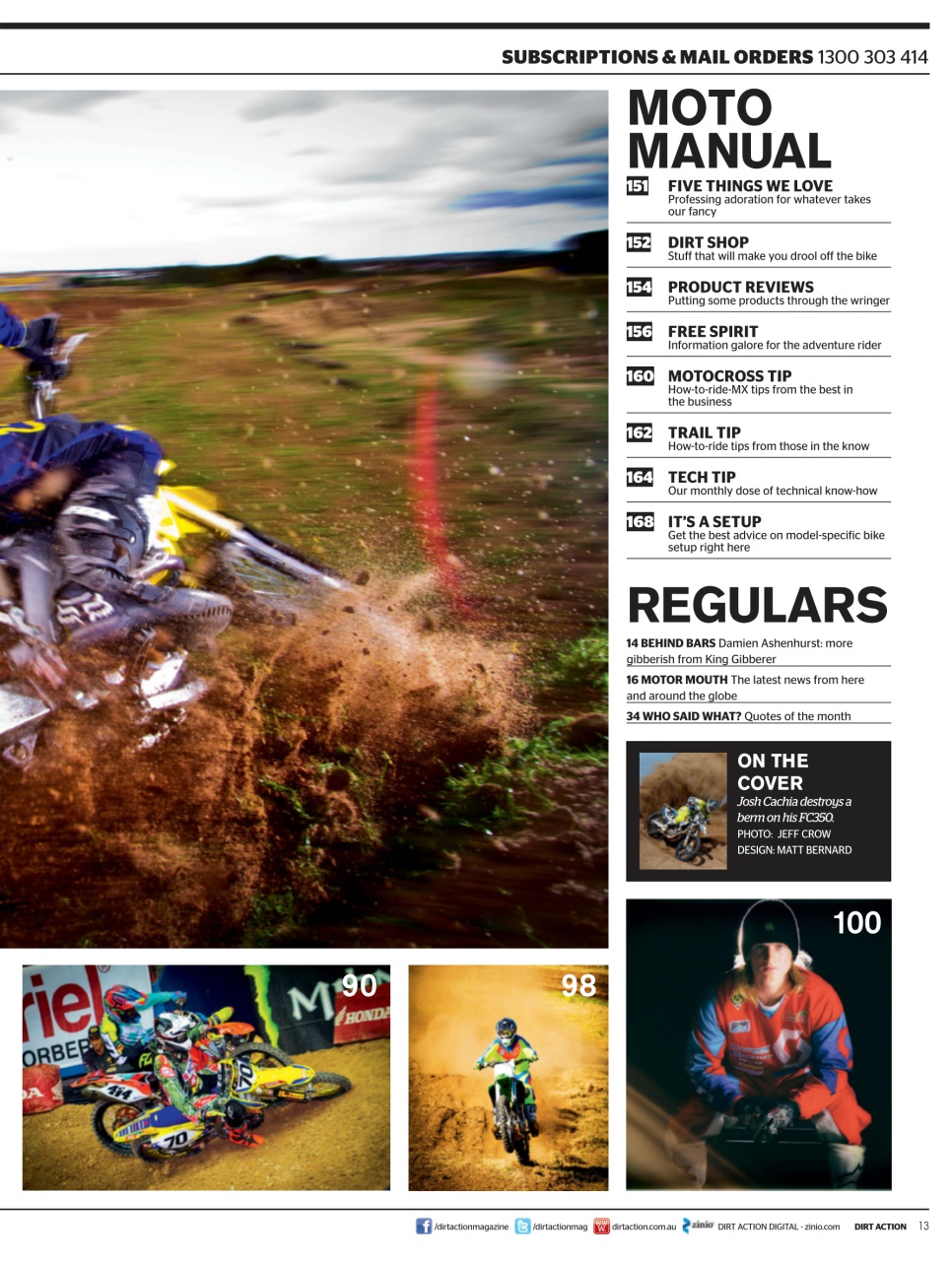 Dirt Action Preview Pages