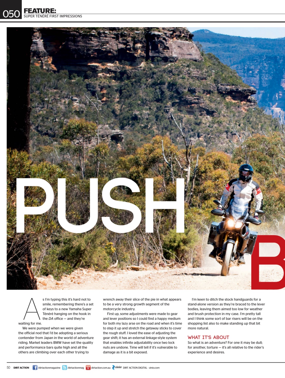 Dirt Action Preview Pages