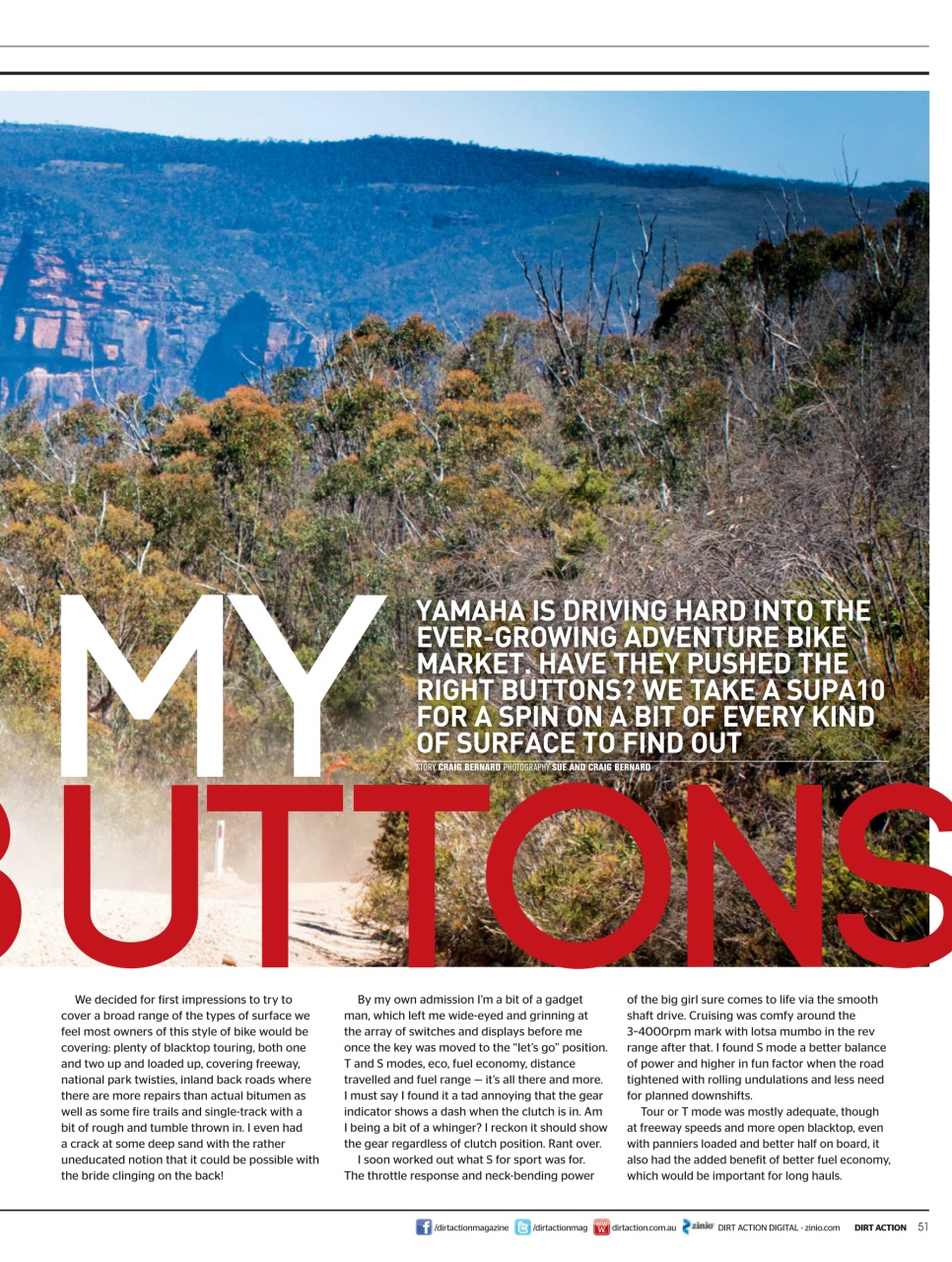 Dirt Action Preview Pages