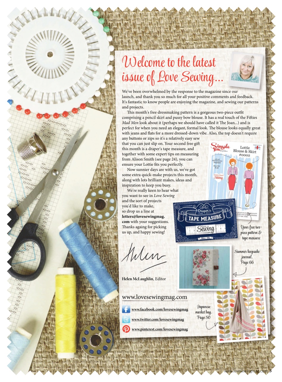 Love Sewing Preview Pages