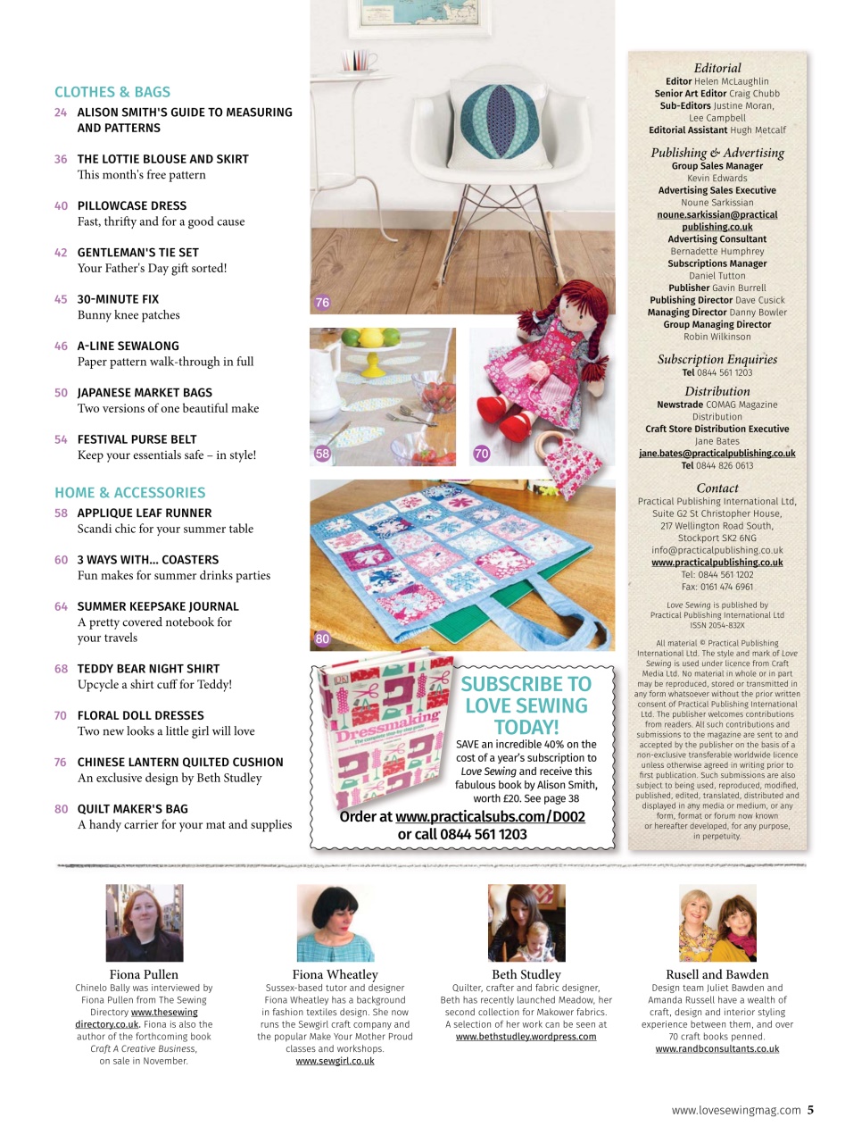 Love Sewing Preview Pages