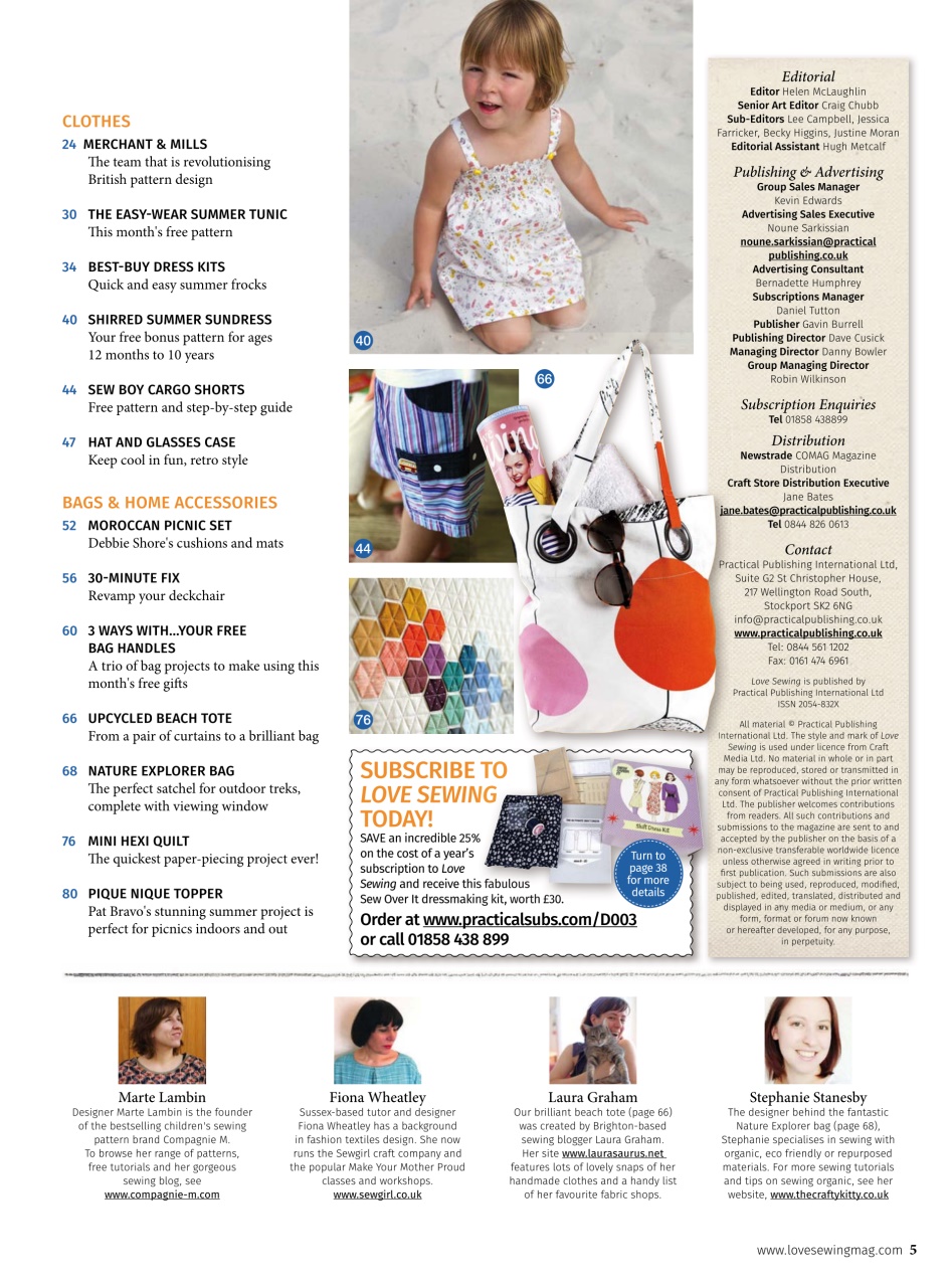 Love Sewing Preview Pages