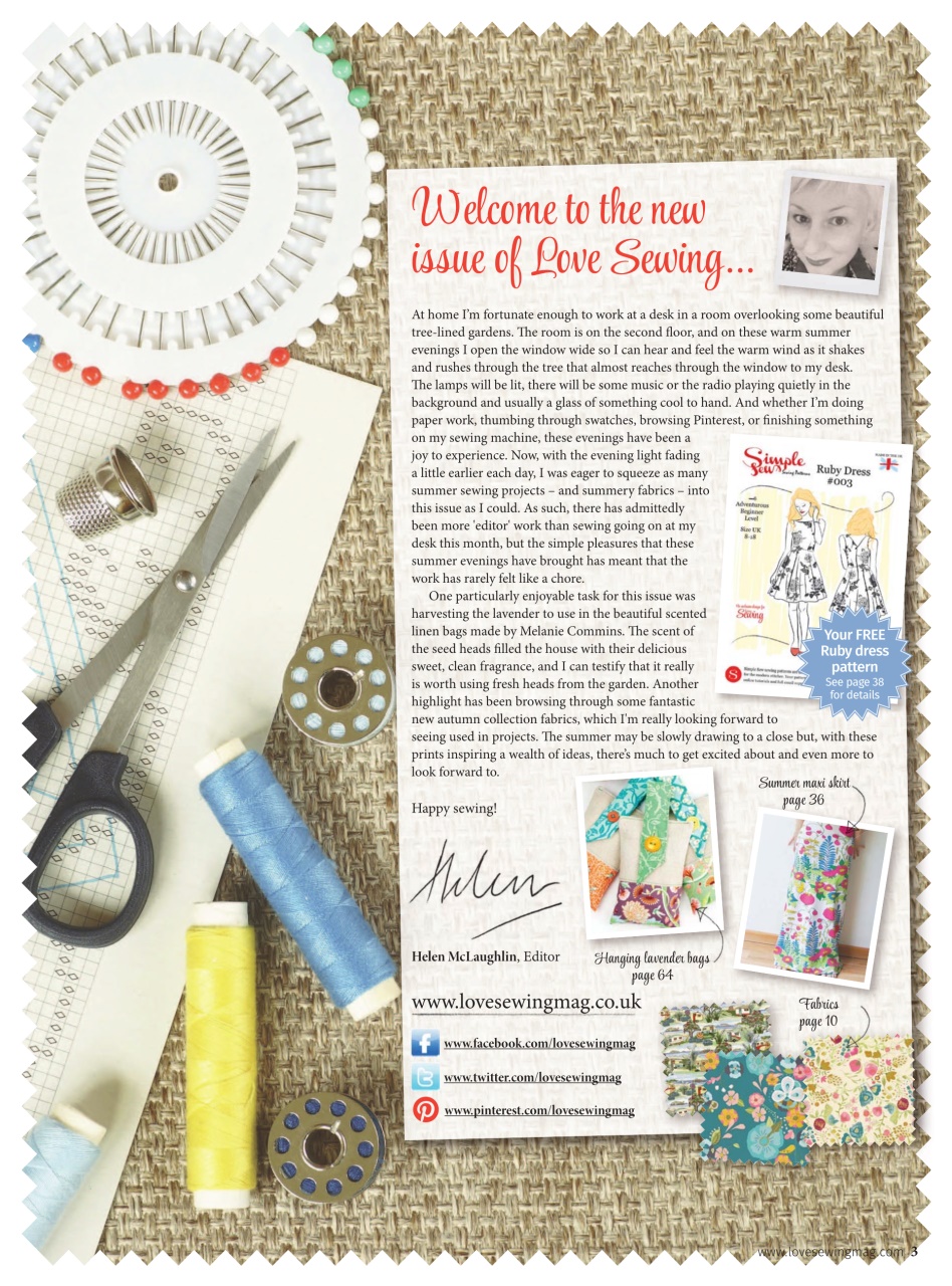 Love Sewing Preview Pages