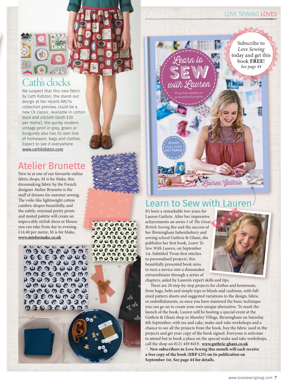 Love Sewing Preview Pages