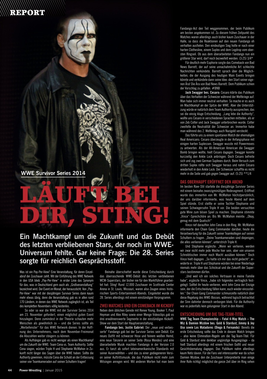 Power-Wrestling Preview Pages