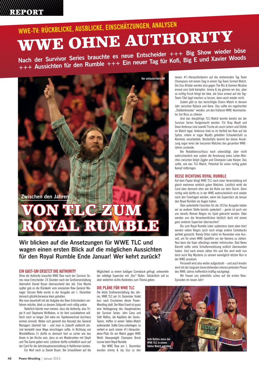 Power-Wrestling Preview Pages