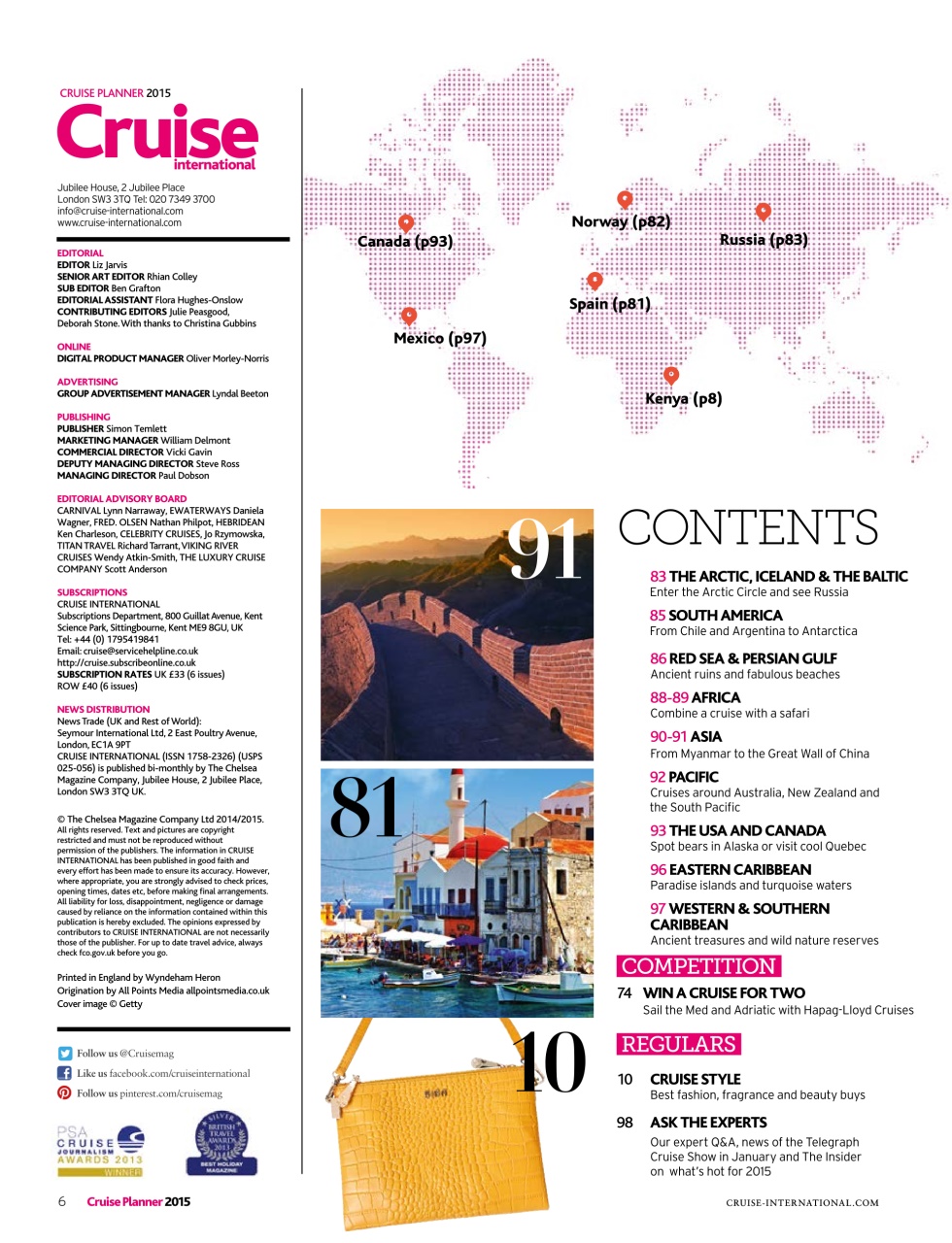 Cruise & Travel Preview Pages