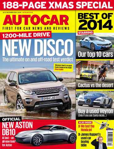 Autocar issue 10th December 2014
