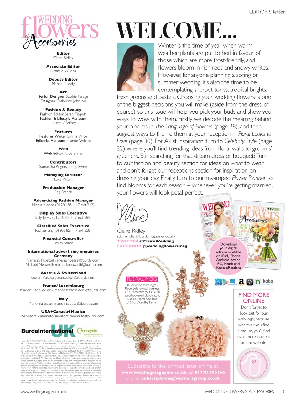 Wedding Flowers Magazine Preview Pages