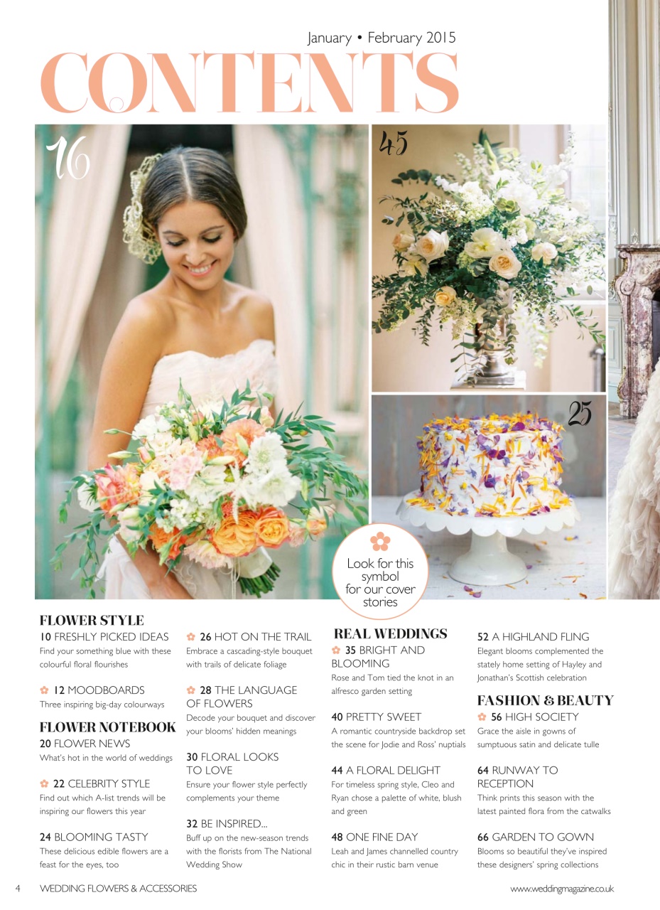 Wedding Flowers Magazine Preview Pages