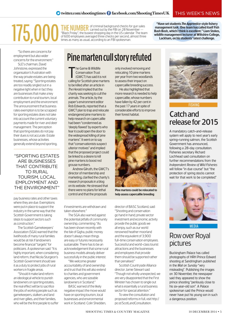 Shooting Times & Country Preview Pages
