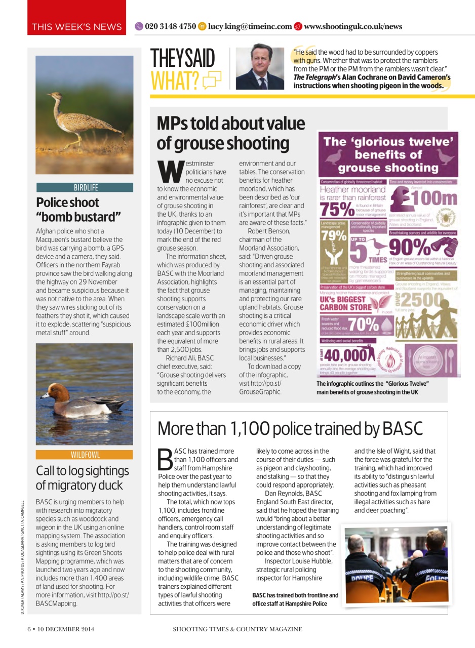 Shooting Times & Country Preview Pages