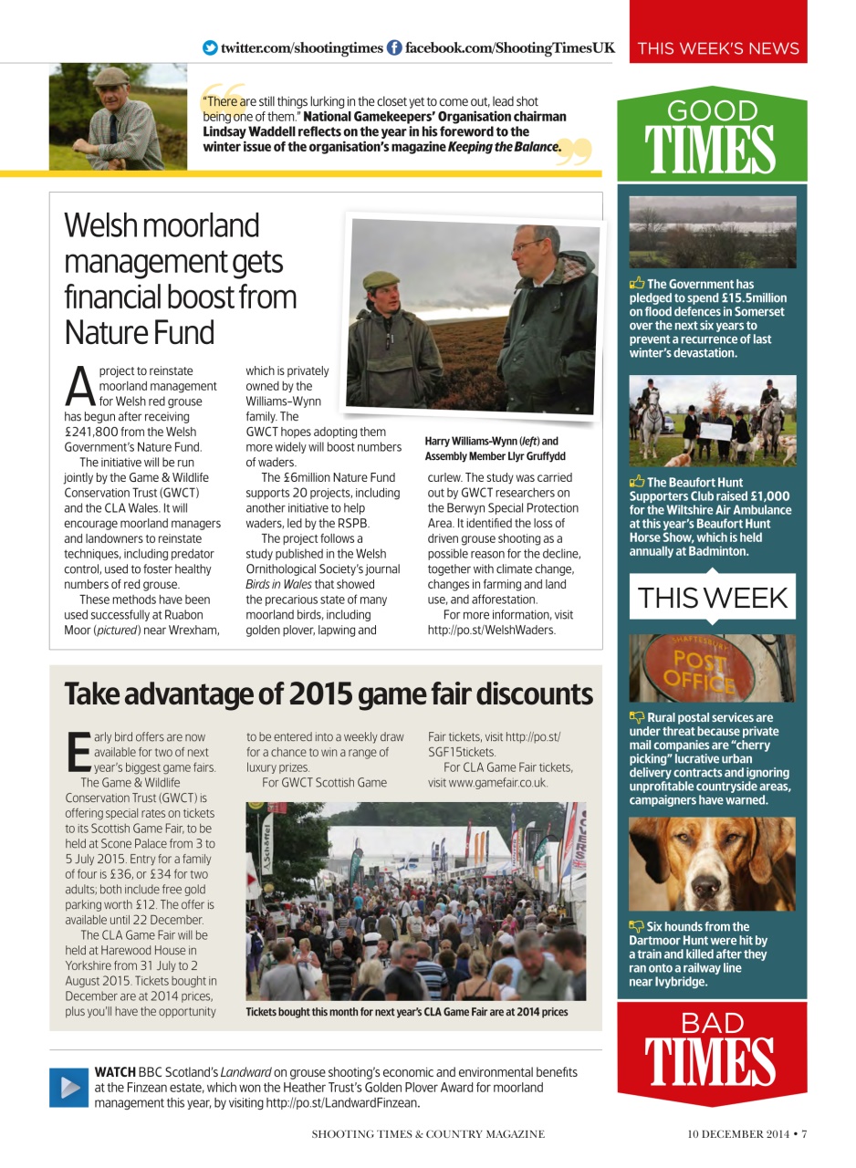 Shooting Times & Country Preview Pages