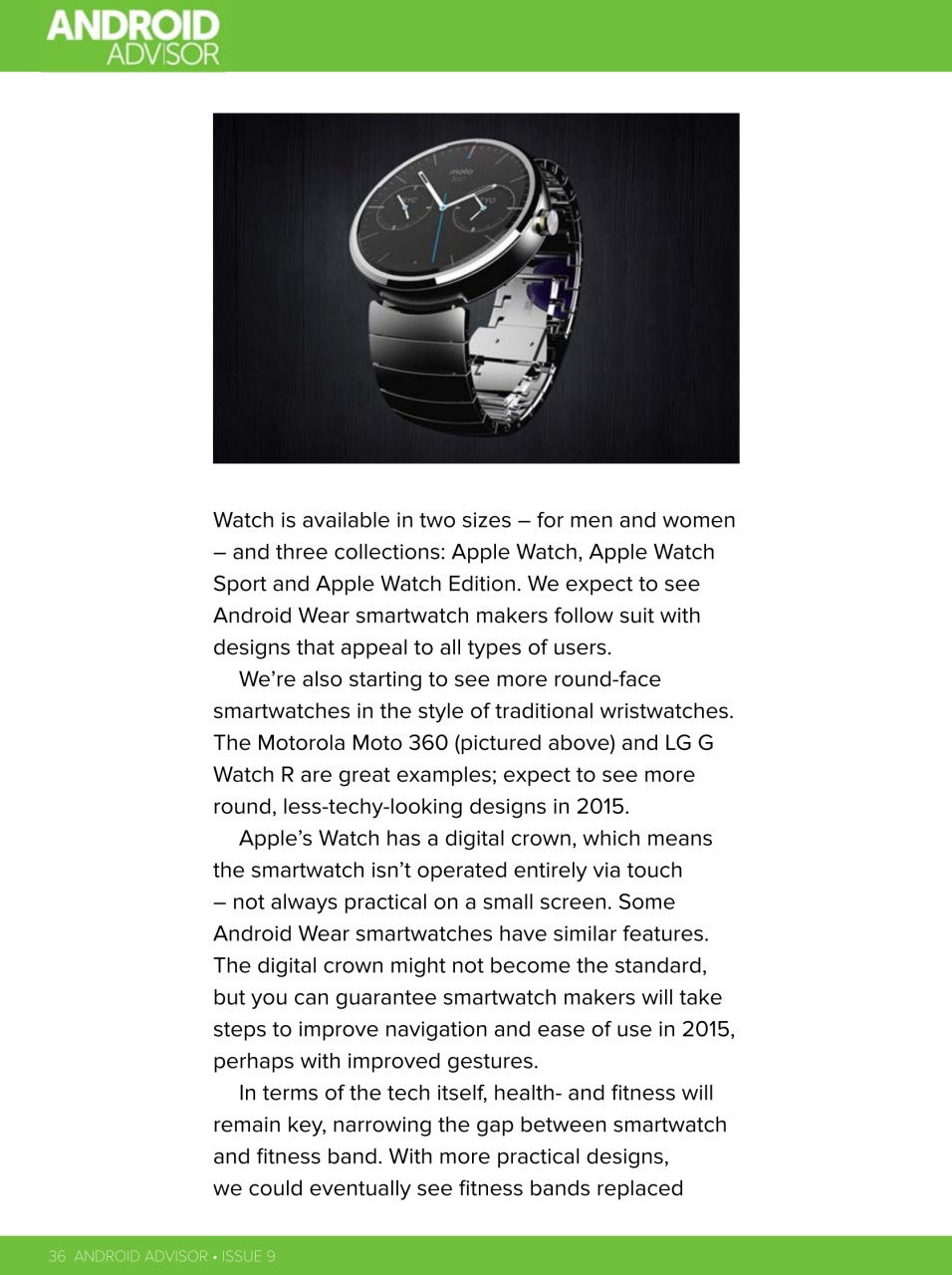 Android Advisor Preview Pages