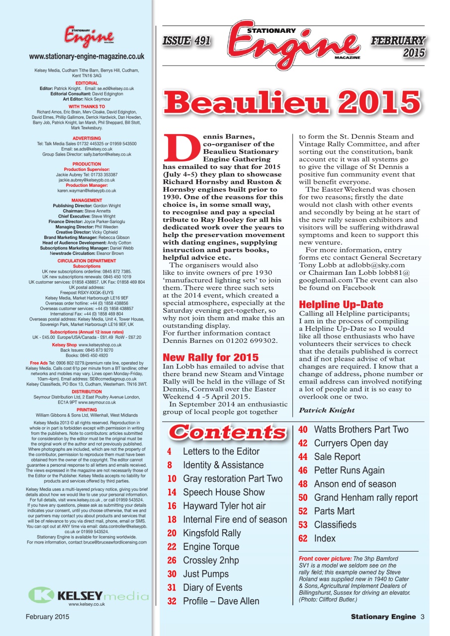Stationary Engine Preview Pages