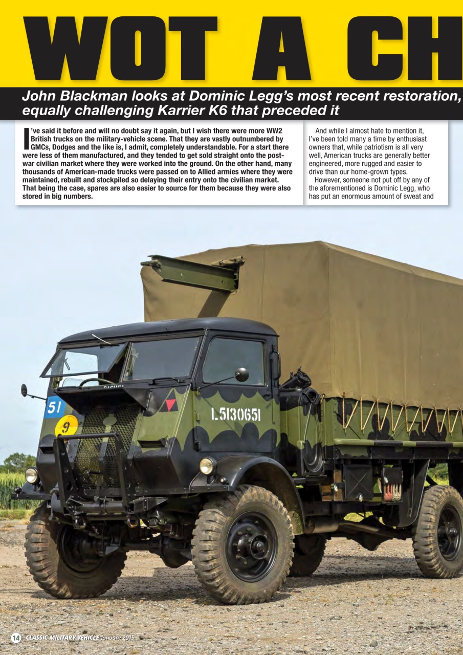 Classic Military Vehicle Preview Pages