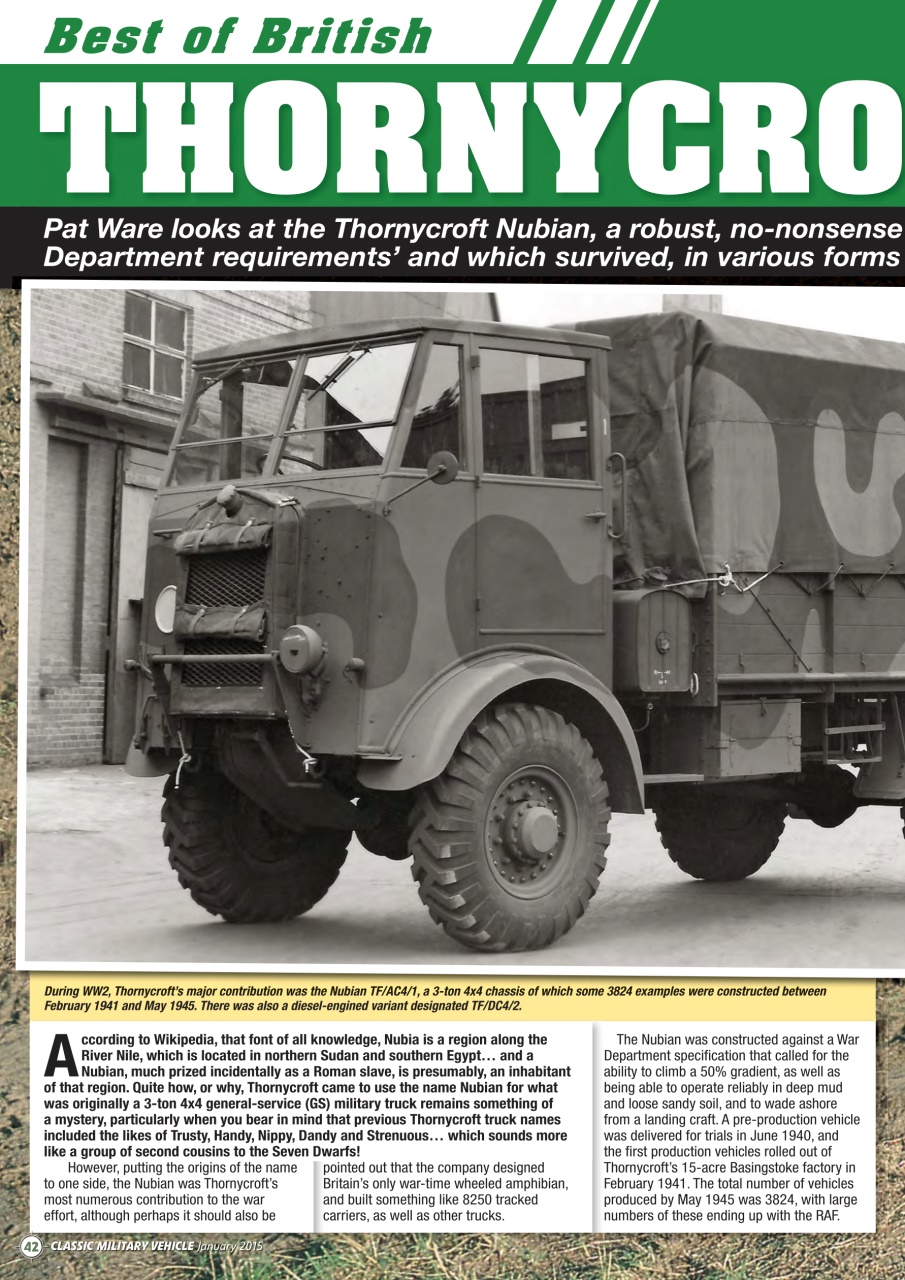 Classic Military Vehicle Preview Pages