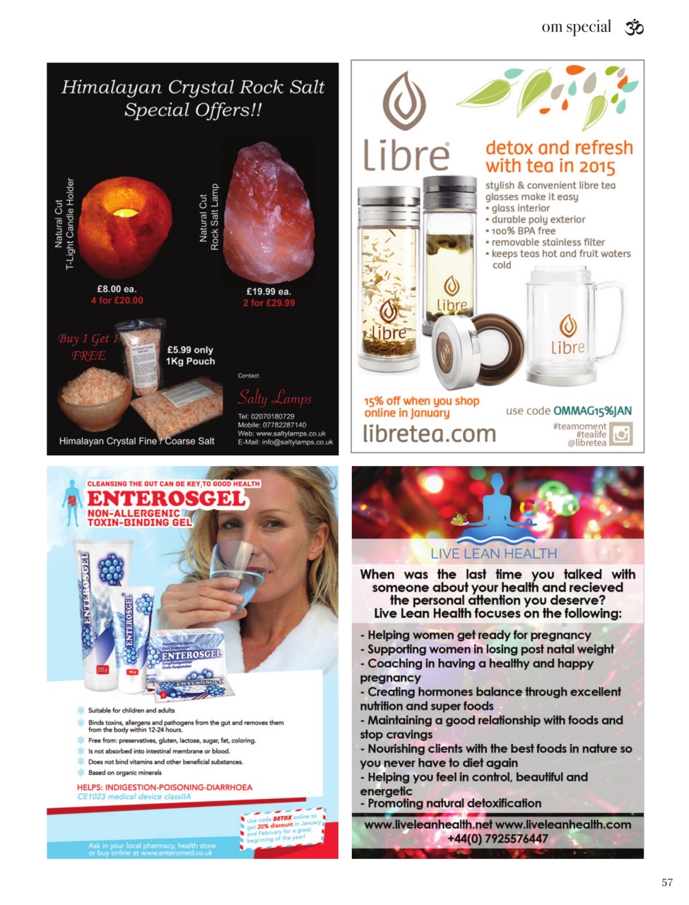 OM Yoga Magazine Preview Pages