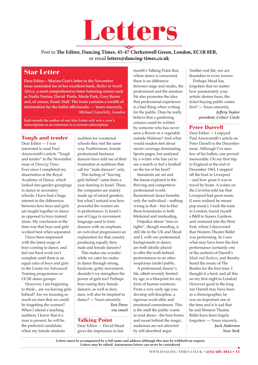 Dancing Times Preview Pages