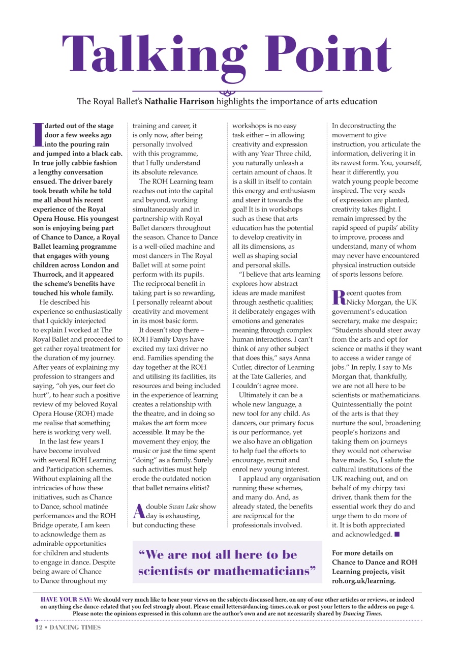 Dancing Times Preview Pages