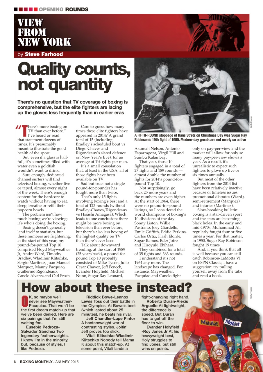 Boxing Monthly Preview Pages