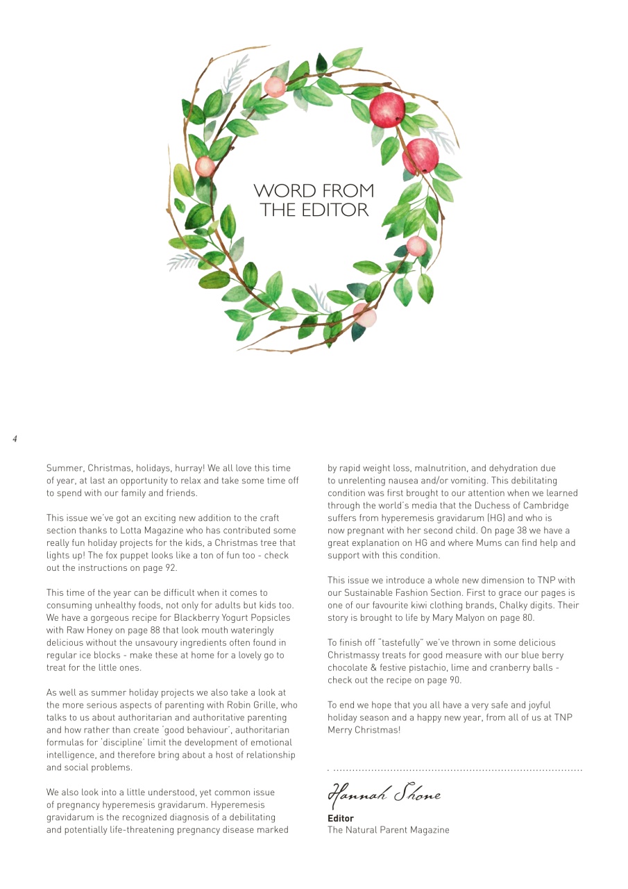 The Natural Parent Magazine Preview Pages