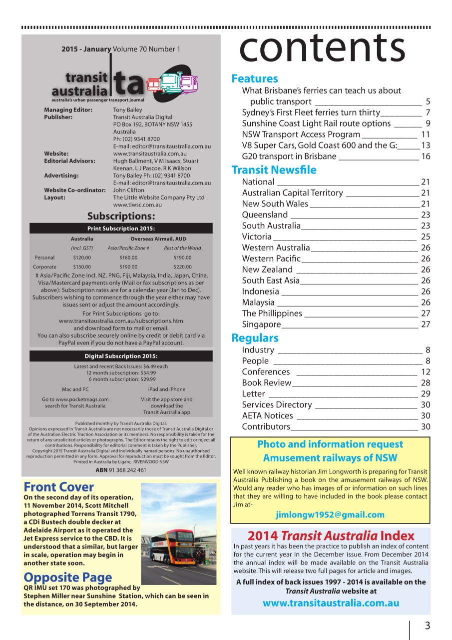 Transit Australia Preview Pages