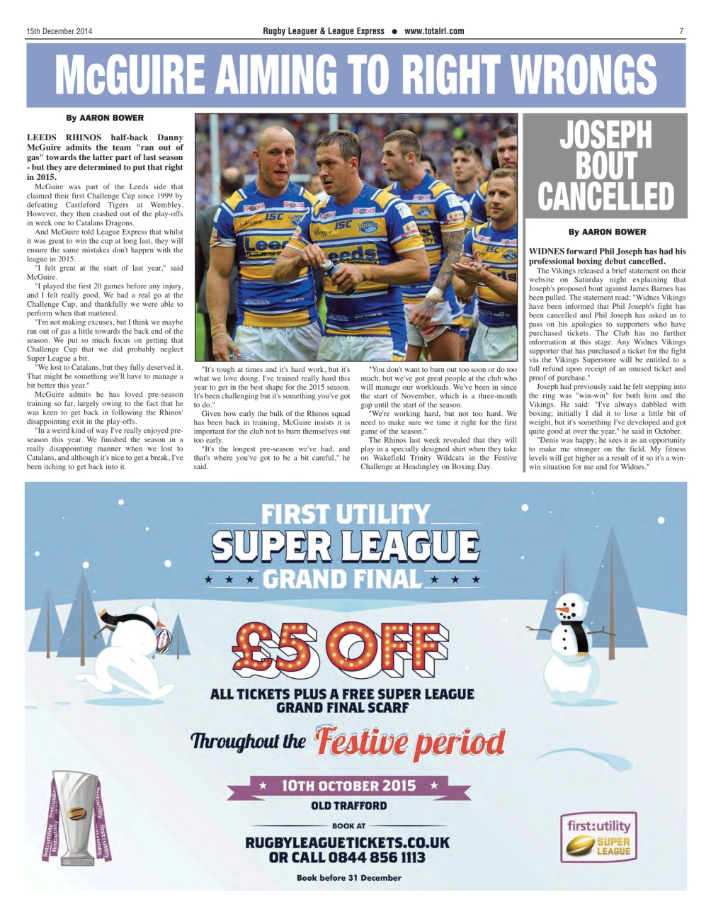 League Express Preview Pages