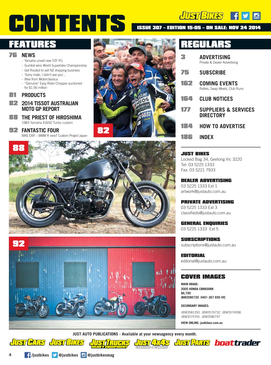 JUST BIKES Preview Pages