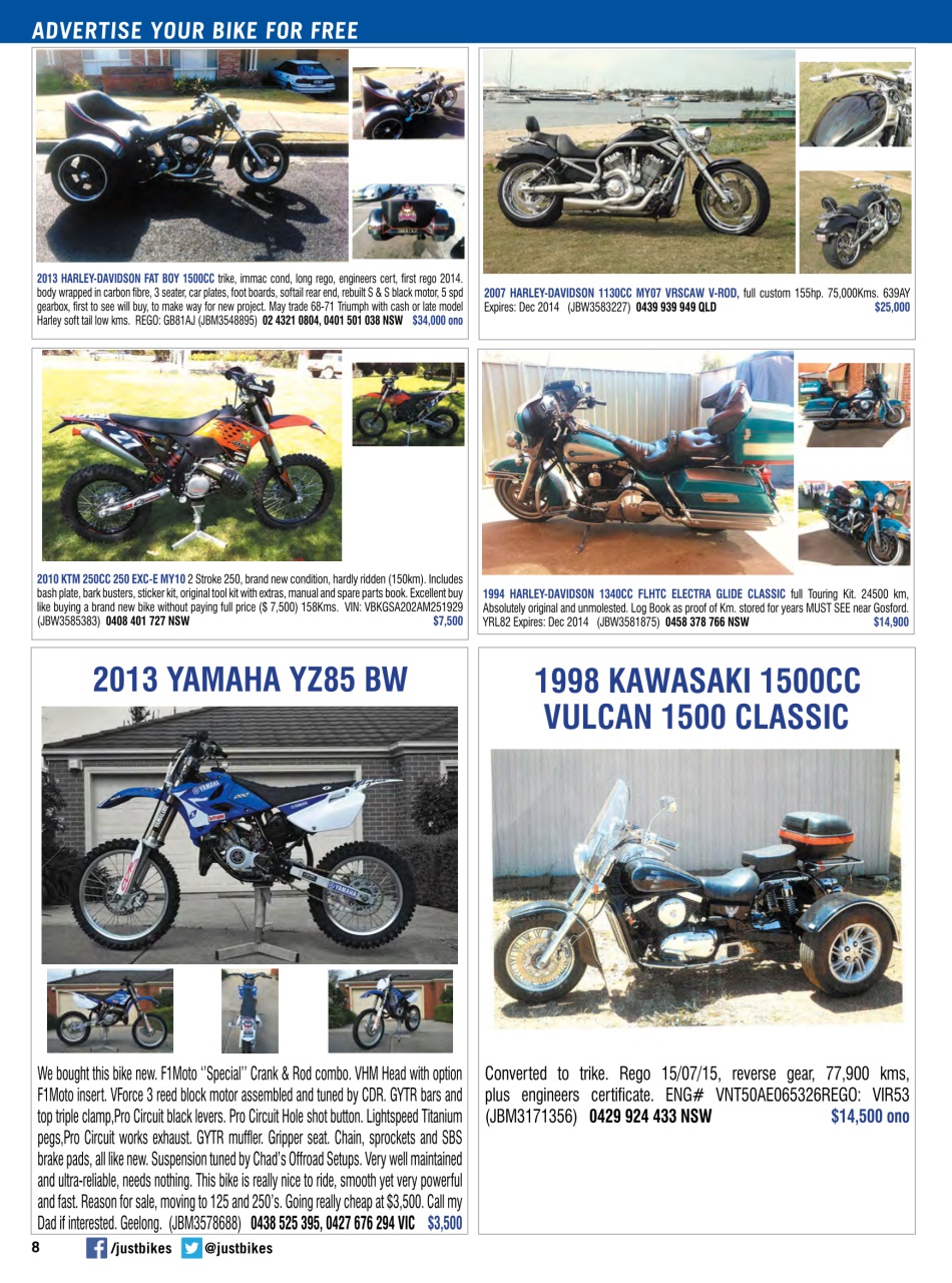 JUST BIKES Preview Pages