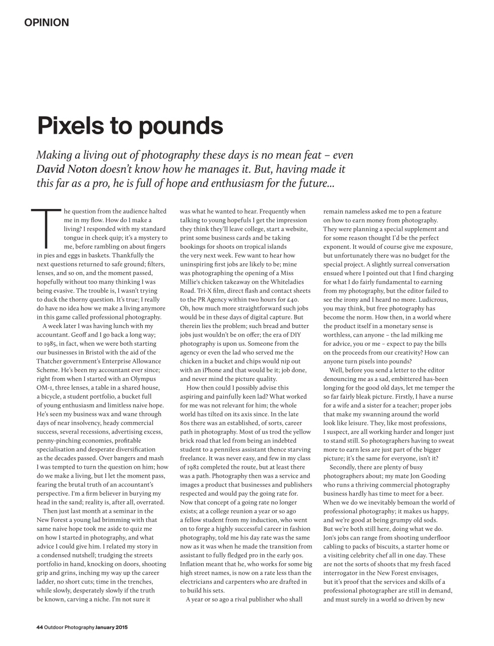 Outdoor Photography Preview Pages