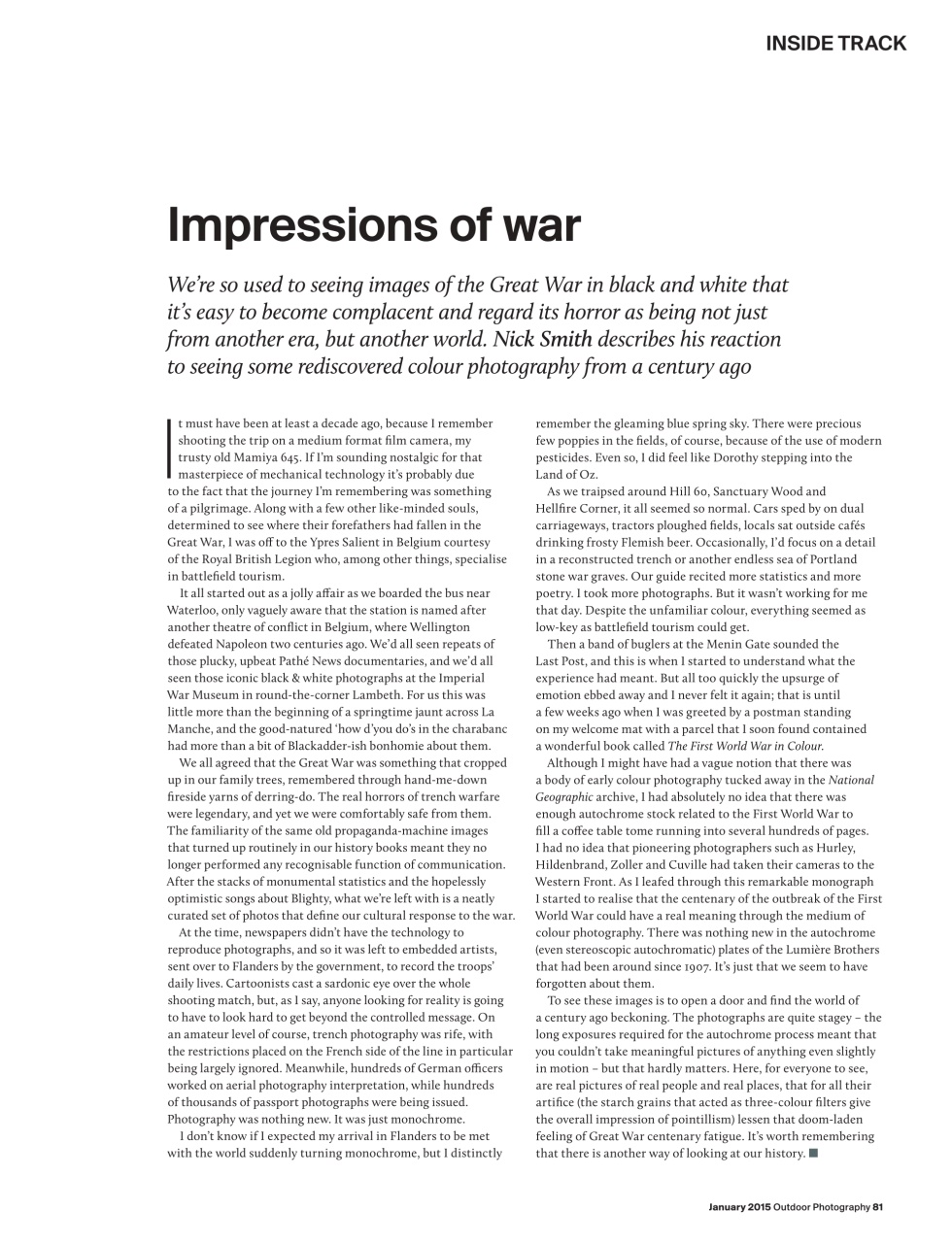 Outdoor Photography Preview Pages