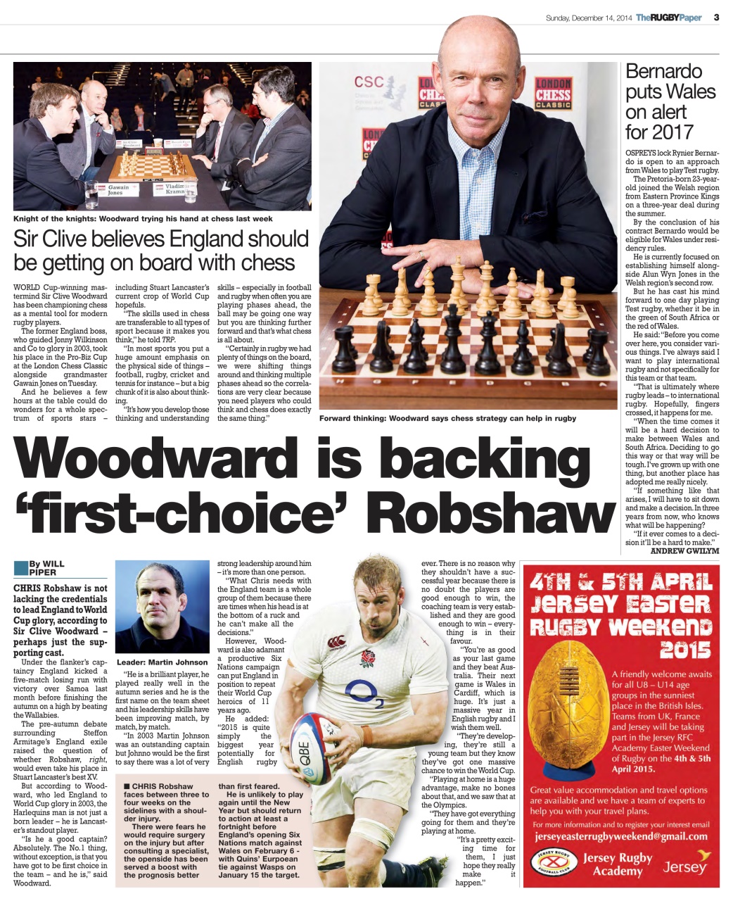 The Rugby Paper Preview Pages