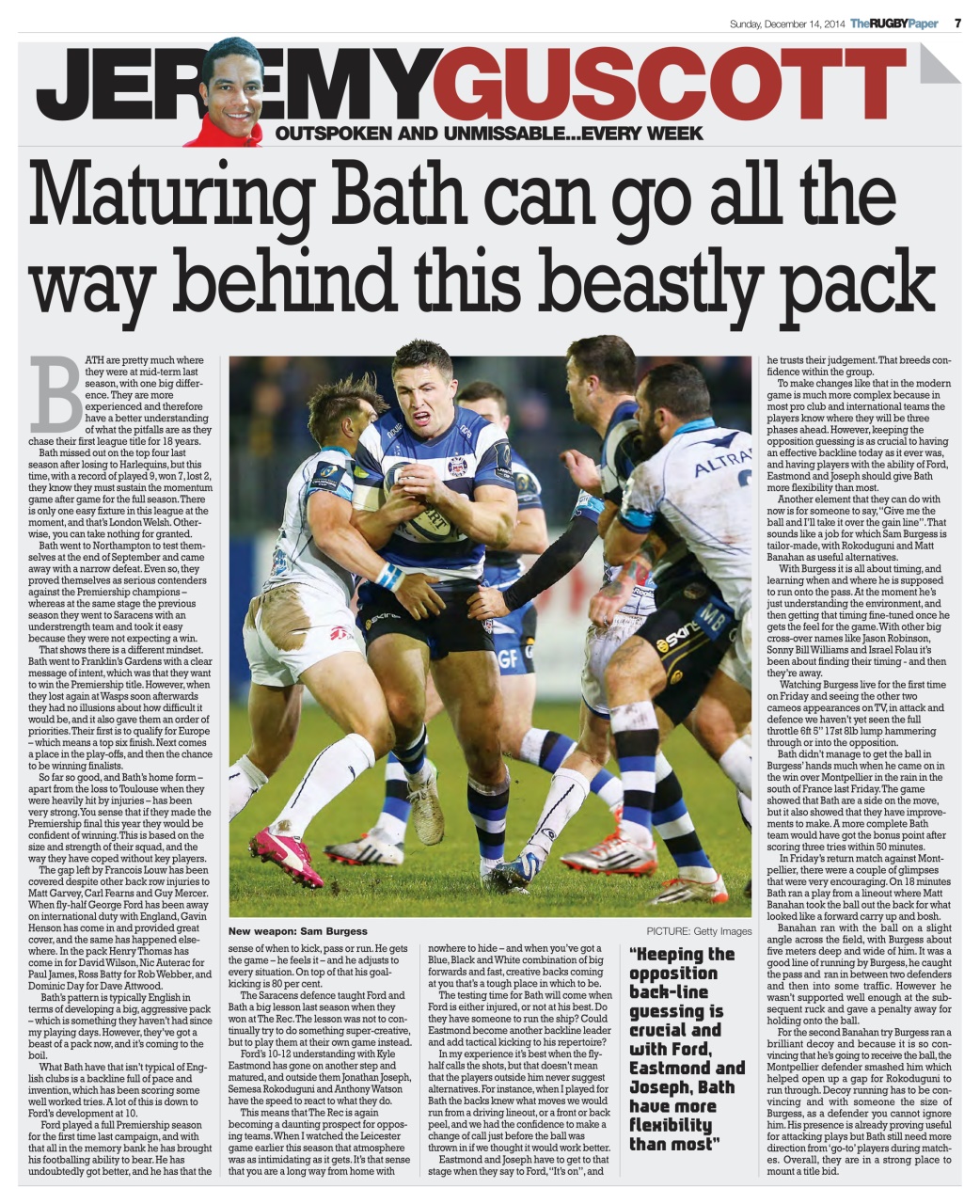 The Rugby Paper Preview Pages