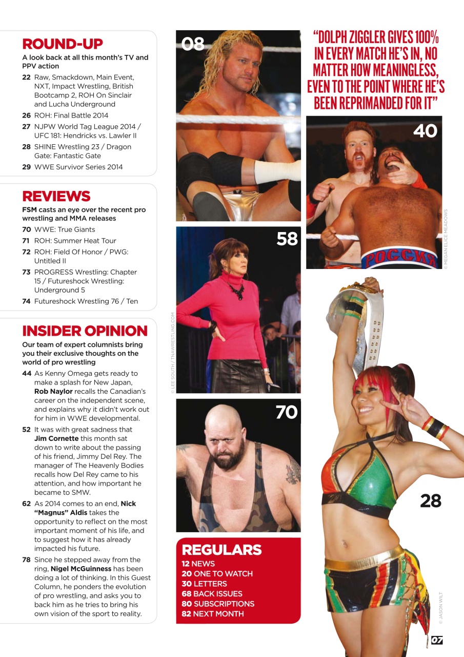 Wrestletalk Magazine Preview Pages