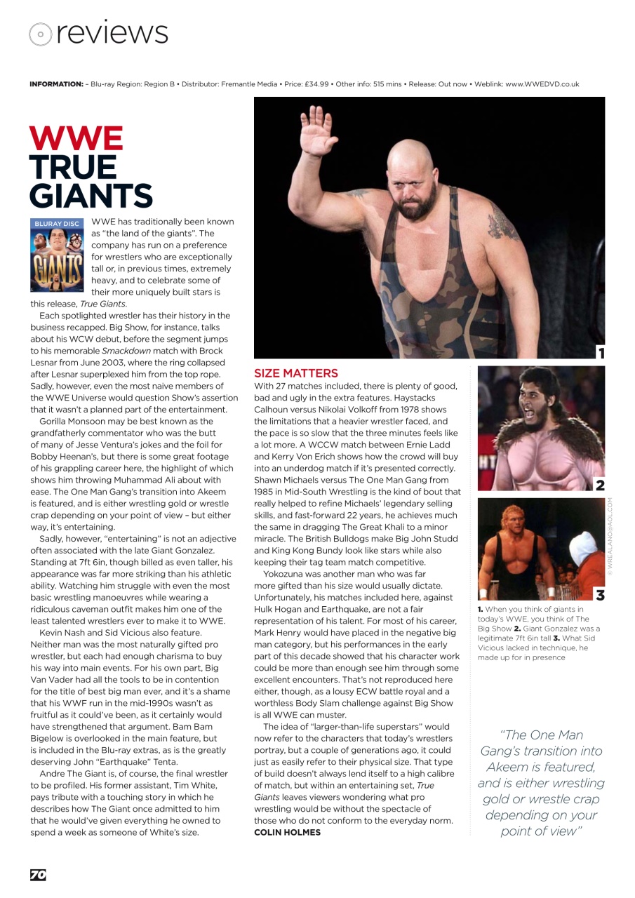 Wrestletalk Magazine Preview Pages