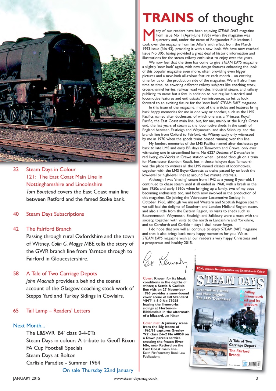 Steam Days Preview Pages