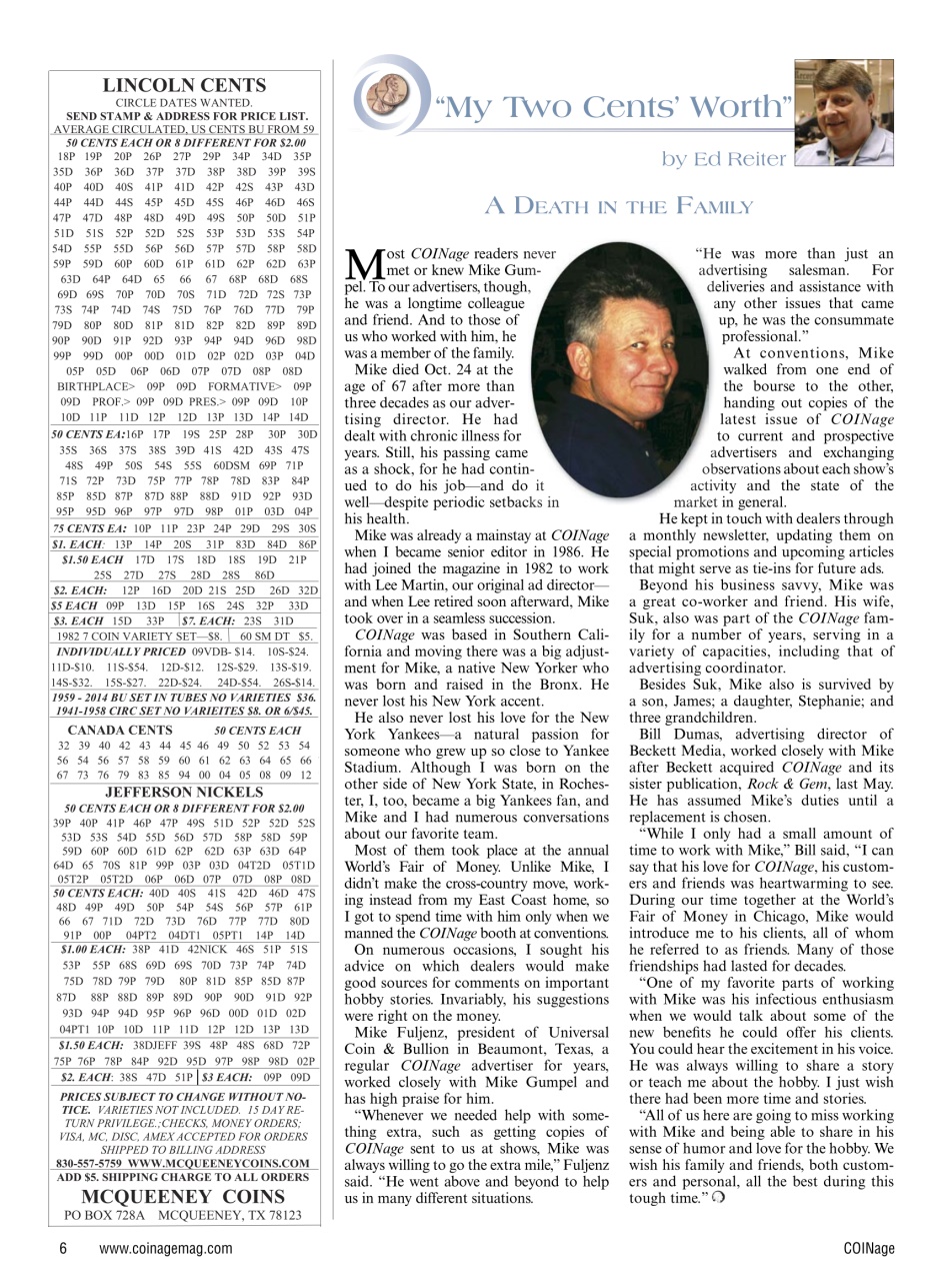 COINage Magazine Preview Pages