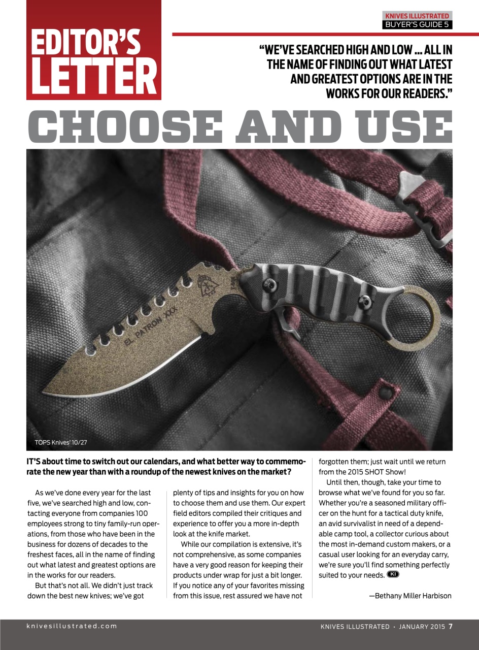 Knives Illustrated Preview Pages