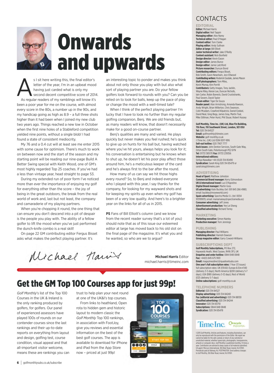 Golf Monthly Preview Pages