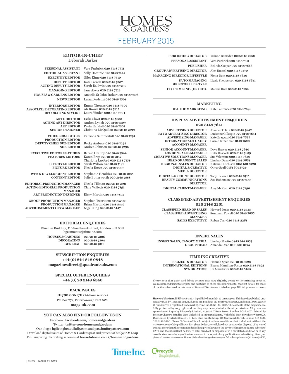 Homes & Gardens Preview Pages