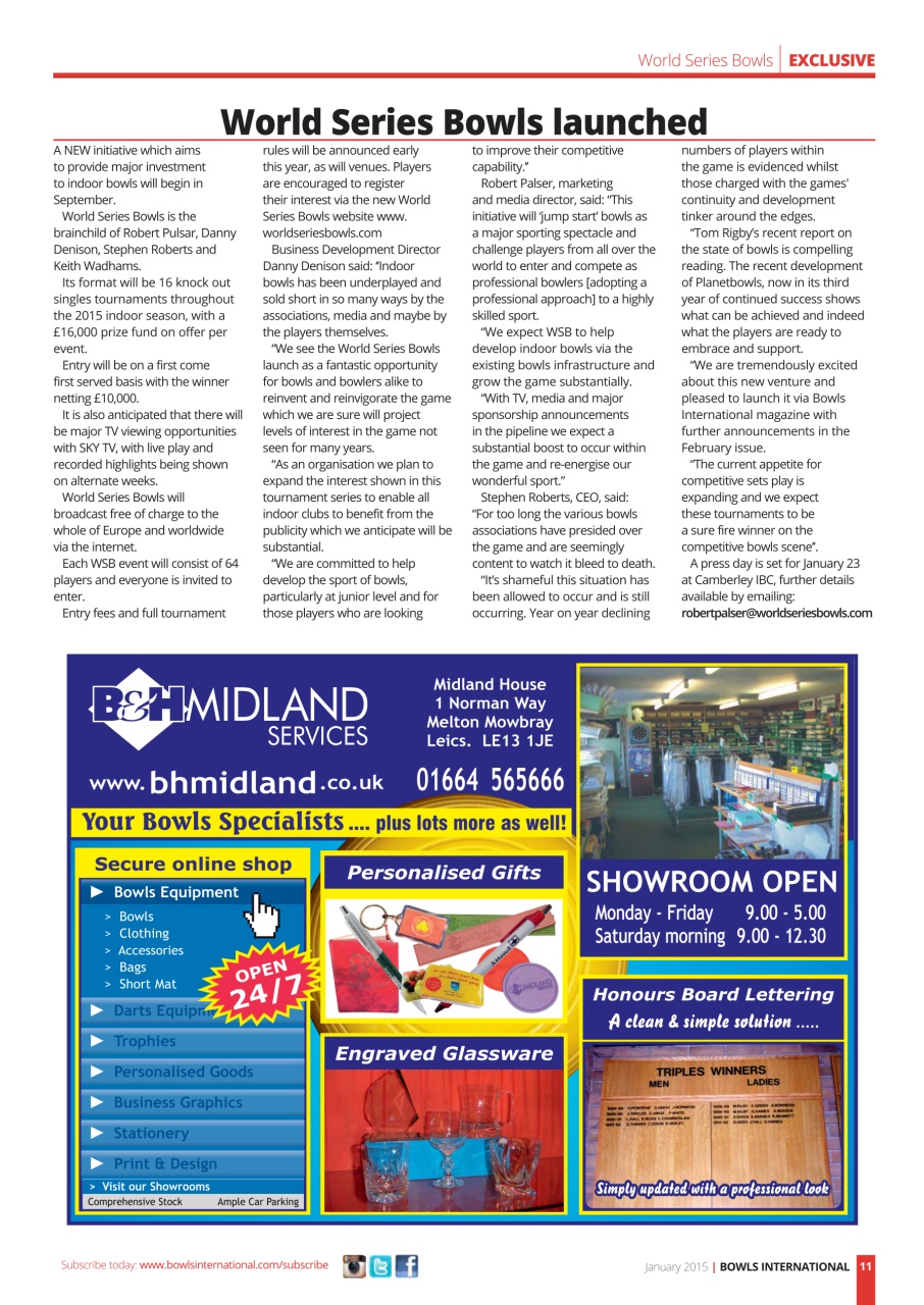 Bowls International Preview Pages