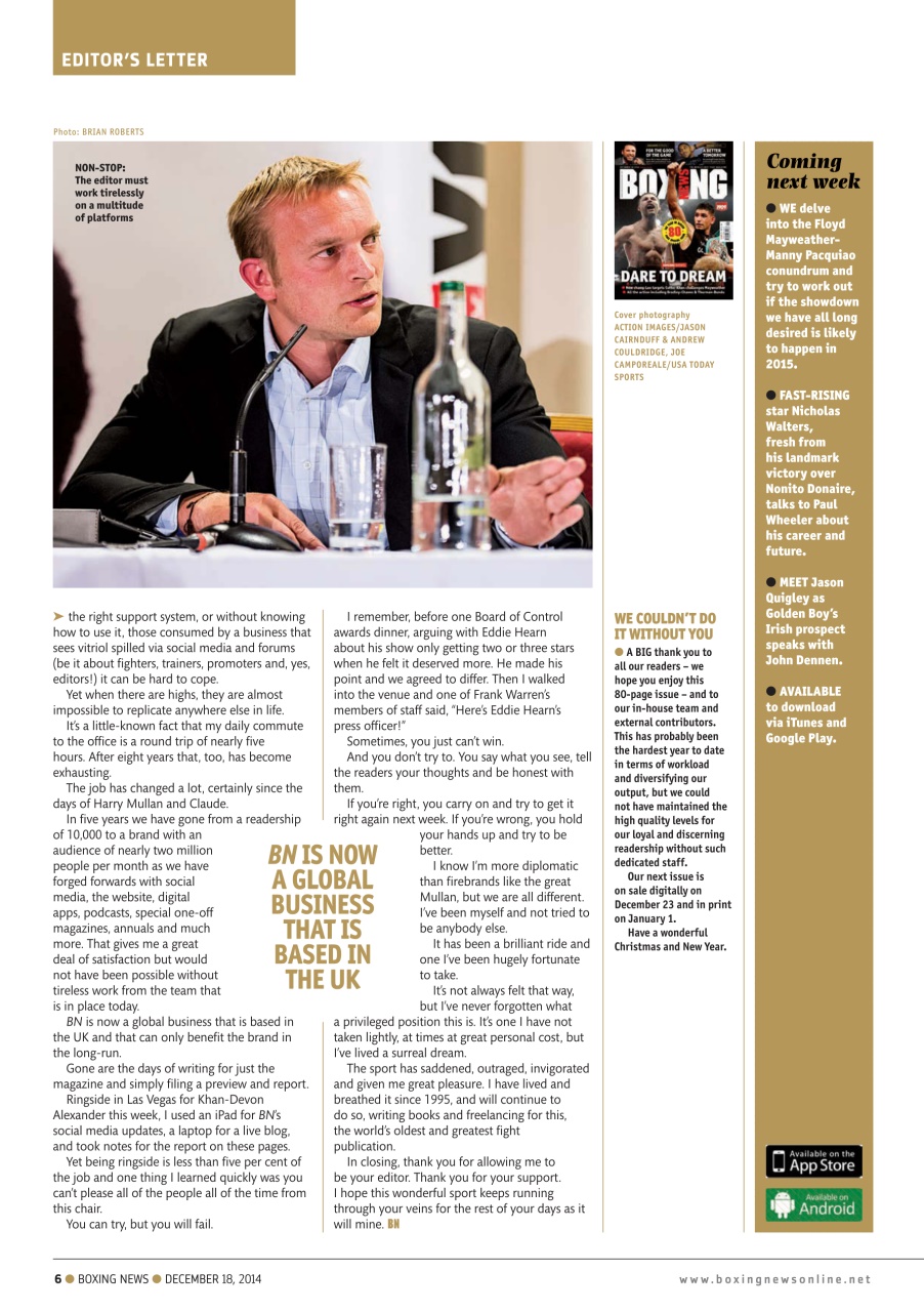 Boxing News Preview Pages