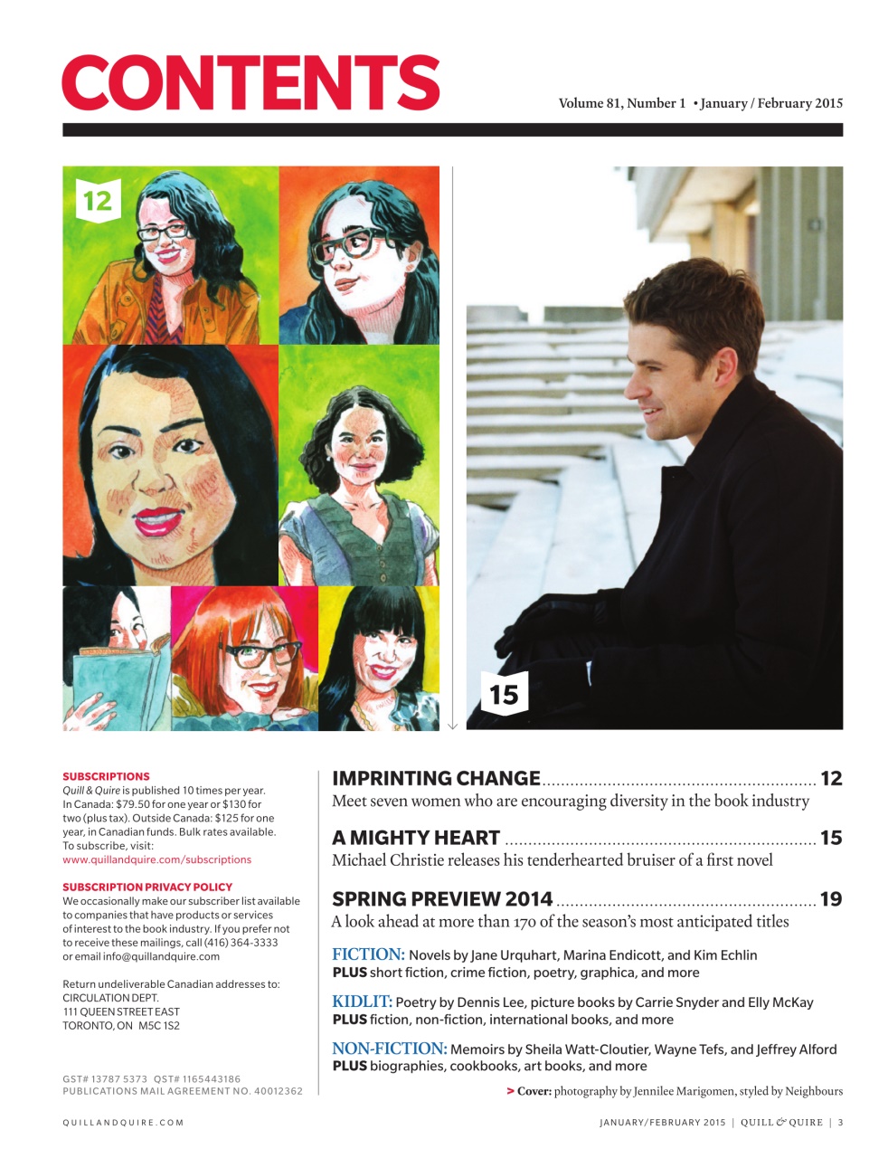 Quill & Quire Preview Pages