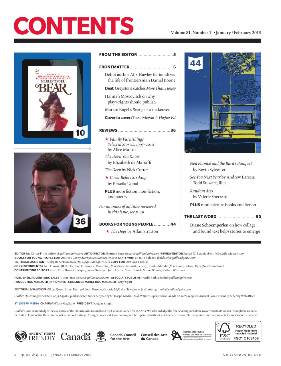 Quill & Quire Preview Pages