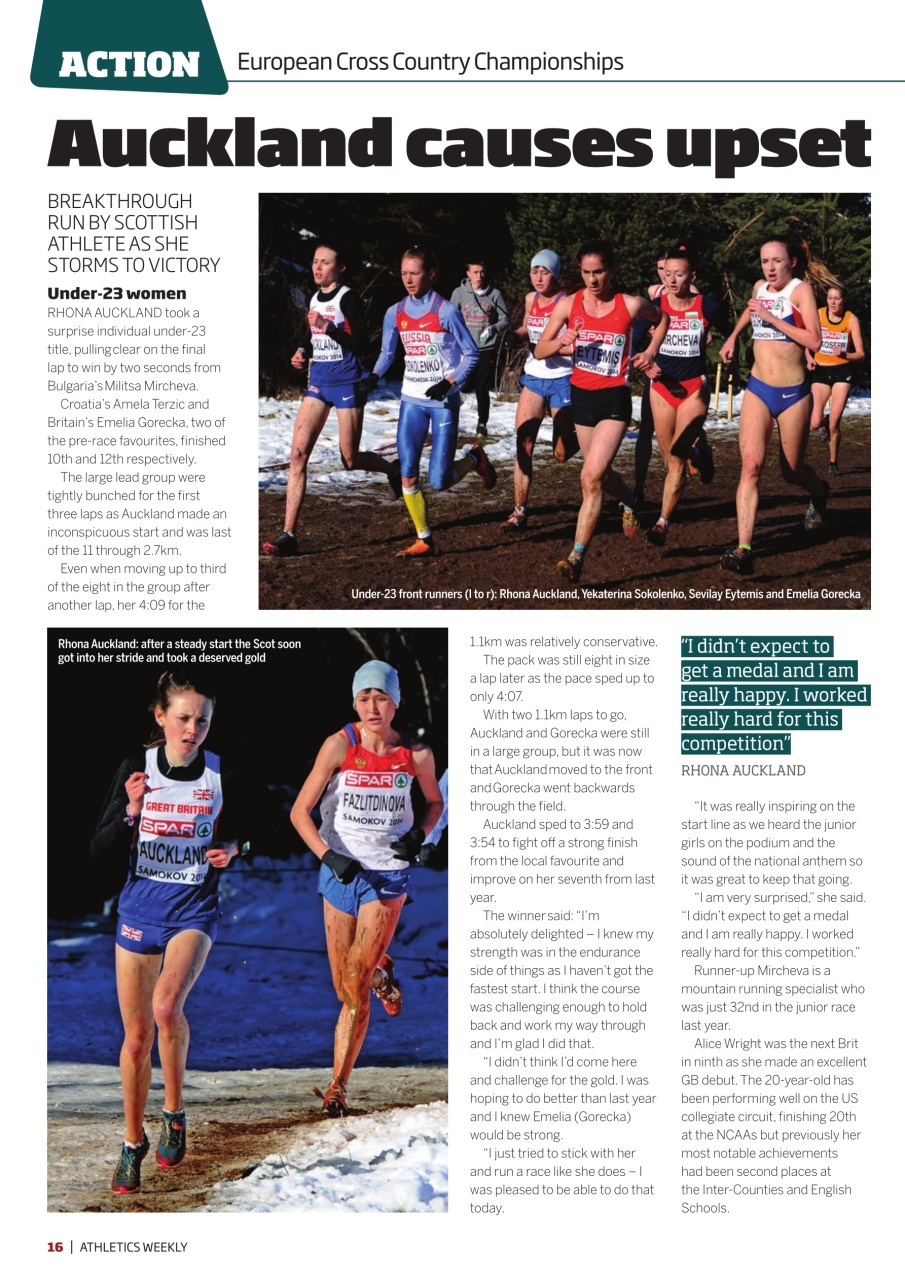 AW – Athletics Weekly Magazine Preview Pages