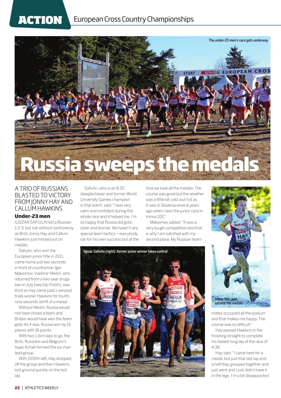AW – Athletics Weekly Magazine Preview Pages