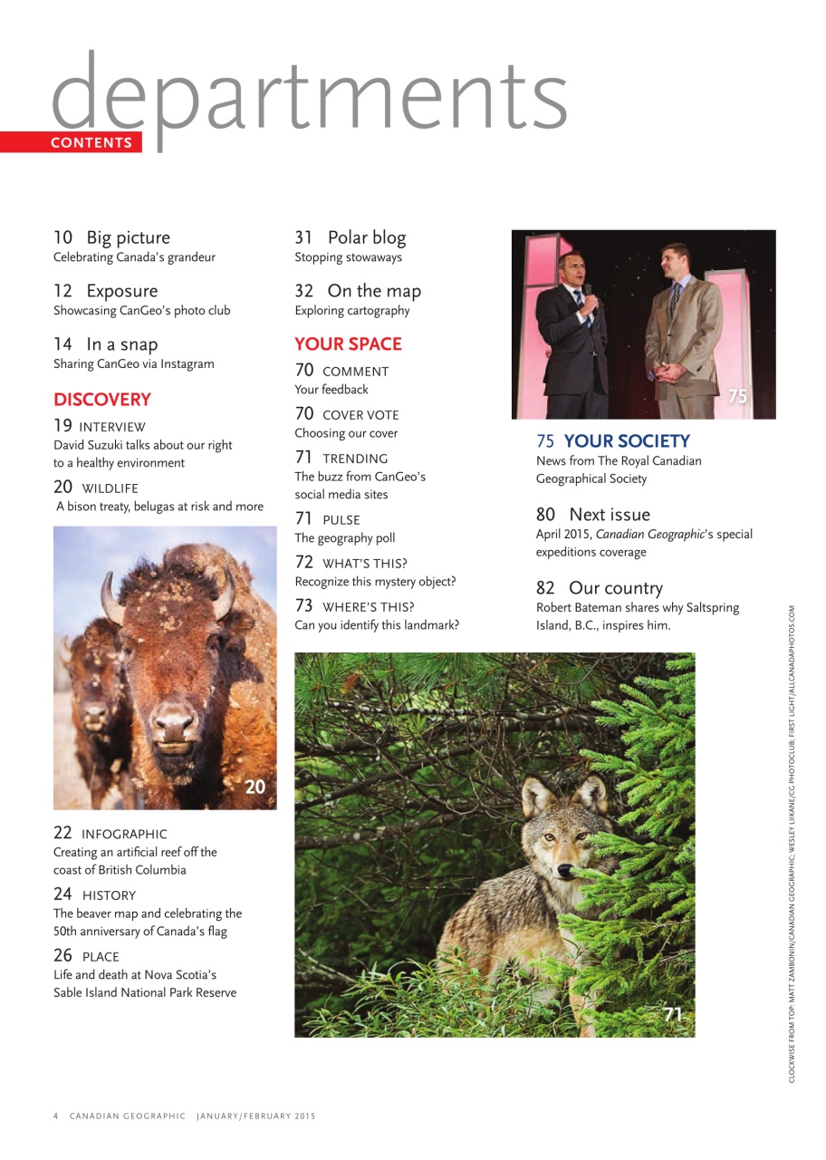 Canadian Geographic Preview Pages