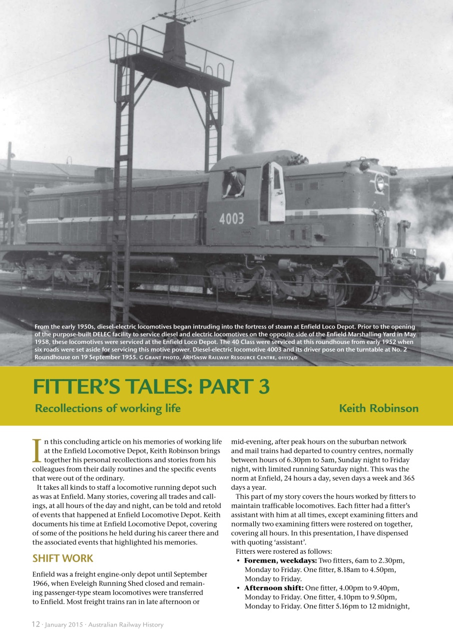 Australian Railway History Preview Pages